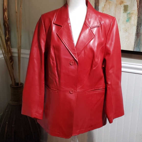 Maggie Barnes Jackets & Blazers - MAGGIE BARNES Genuine Leather Jacket Size 0X